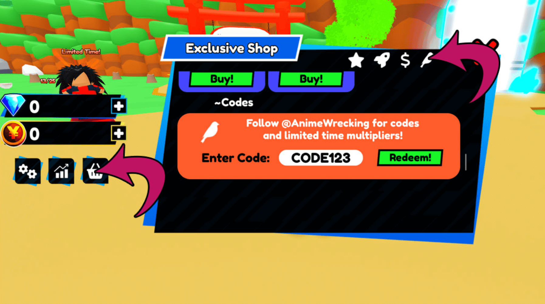 All Codes For Anime Wrecking Simulator