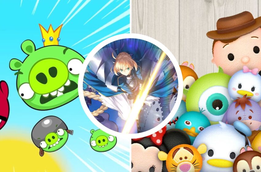split-image-with-art-from-tsum-tsum-angry-birds-and-fate-grand-order